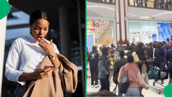 "Is that a drone?": Mall shoppers rush to see 'cheating' drama unfold, video intrigues Mzansi