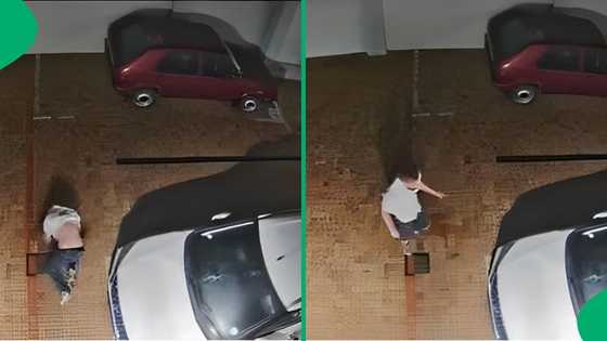 "Is he okay?": Stellenbosch man falls from 2-storey building and casually walks off