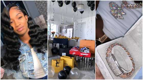 Lady gifts lover boxes of expensive shoes, diamonds on his birthday