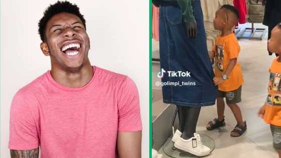 Twin boys' adorable reaction to a mannequin goes TikTok viral