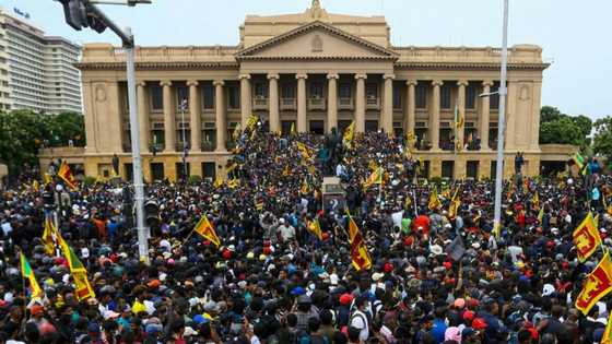 Sri Lanka's president to resign after being chased from home