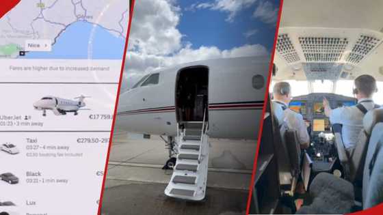 Man orders R346K Uber jet, sparks reactions: “Imagine being that rich”