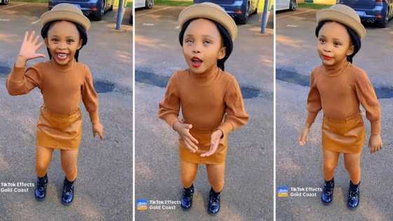 Stylish little girl with red lipstick slays amapiano dance challenge, video of 'Kilimanjaro' moves goes viral
