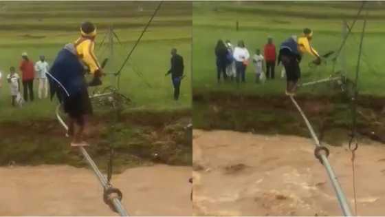 ANC gets dragged online after clip of mother crossing river goes viral