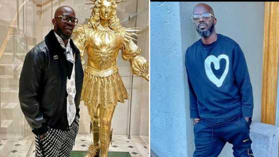 DJ Black Coffee serves soft life goals with a basic meal on a private jet, SA reacts: "It's different from ours"