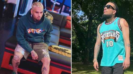 Chris Brown raps on AKA's 'Run Jozi' beat, trending video divides hip-hop heads: “It’s not the original one”