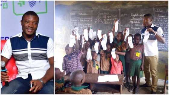 Man who was once kicked out of school for fees succeeds and gives back to pupils
