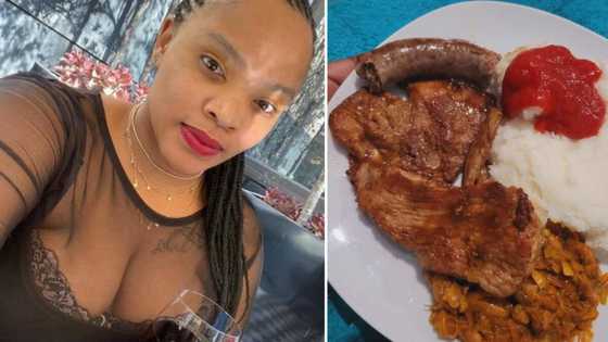 People of Mzansi raise eyebrows at a stunners meal she cooked for the fam sporting a large blob of T sauce