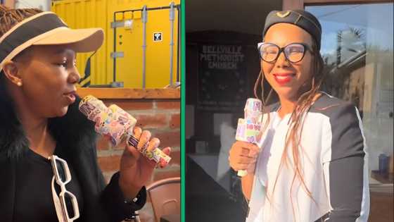 Mzansi mom asks for bill using microphone at restaurant after daughters dare her to in funny clip