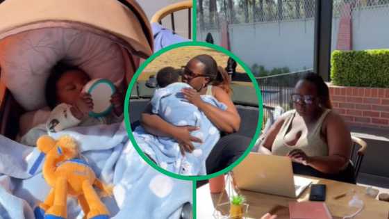 Joburg boss mom: TikTok video shows inspiring mother juggling work and baby, motivates Mzansi