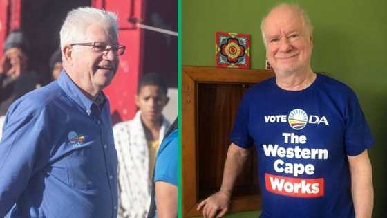 Western Cape premier Alan Winde celebrates Oubaas' support for DA