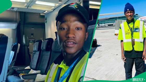 "Proud of you": Man with college qualification shares humble flight cleaner job with pride, SA moved