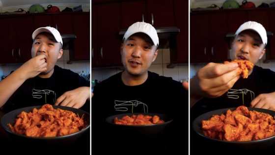 Asian man tries mogodu for the first time, says boiling it was stinky, Mzansi not feeling "boujee" recipe