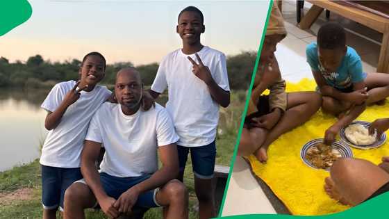 "You're a great father": Dad teaches his son how to make pap, SA's moved