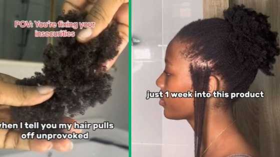 TikTok video of woman's shocking hair loss, clumps of 4c afro strands leave viewers worried