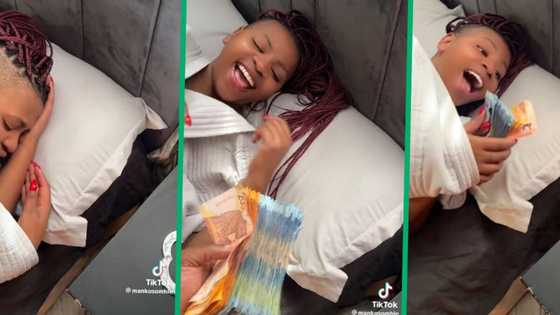 Generous boyfriend randomly gives girlfriend R50 000, video of surprise leaves people green with envy