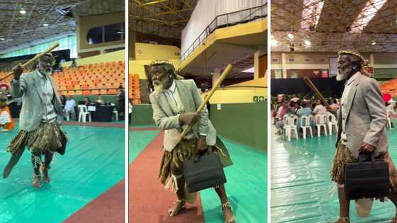 Madala shows off impressive Zulu moves at UKZN graduation, Mzansi adores the special moment: "I'm in tears"