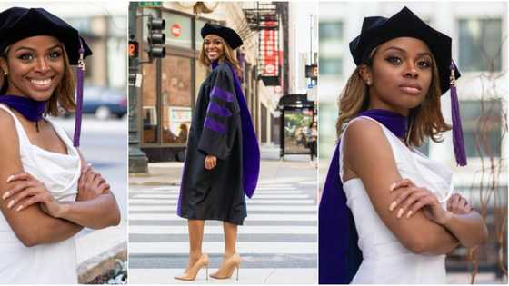 Radiant young lady graduates from law school, sweet photos light up social media