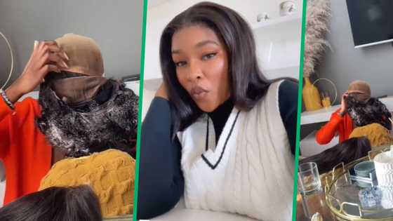 Joburg babe unapologetically scratches her itchy lace wig install in TikTok video, relatable clip has SA lol