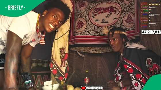 "Chat, what does that mean?": IShowSpeed visits sangoma, gets answers about his future