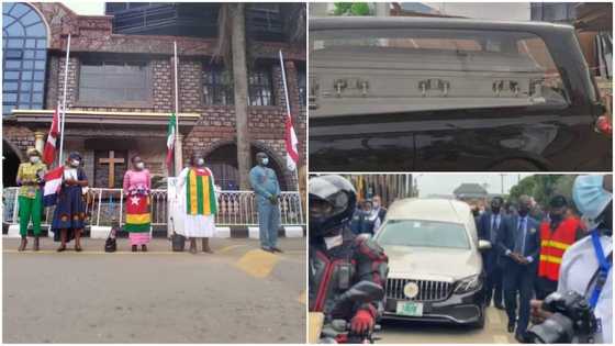 Breaking: Prophet TB Joshua finally laid to rest, photos & video emerge, many say their farewells