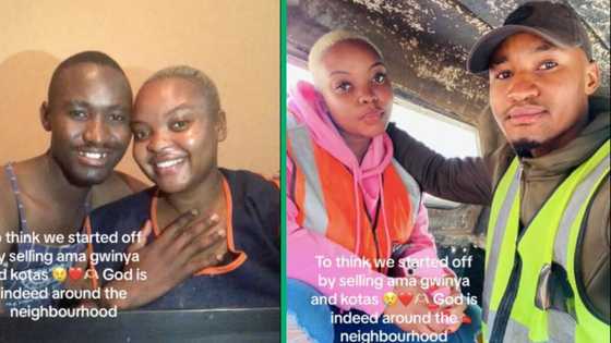 Vosloorus pair's before and after pics on TikTok serve couple goals, Mzansi hails them for glow up