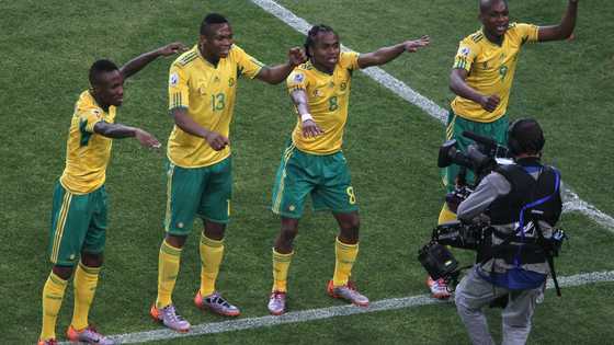 Spanish giants recreate Tshabalala’s iconic 2010 World Cup celebration after UCL win