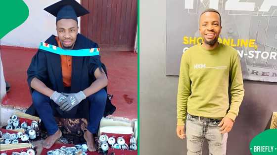 "My side hustle": KZN graduate recycles cans for extra money, leaves SA heartbroken