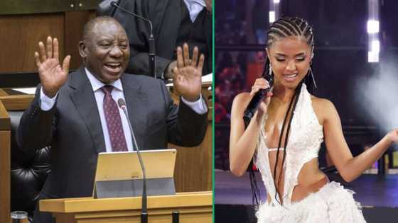 President Cyril Ramaphosa says he can't wait to meet Tyla after attempting the 'Water' challenge