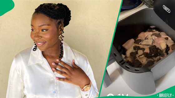 "Justice for the air fryer": Woman cooks mogodu with air fryer, leaving Mzansi stunned