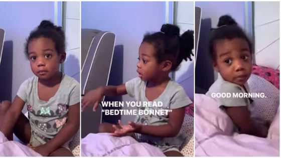 You need to stand up: Little girl knocks mum for sitting on her bed in video, says it is reserved for her dad