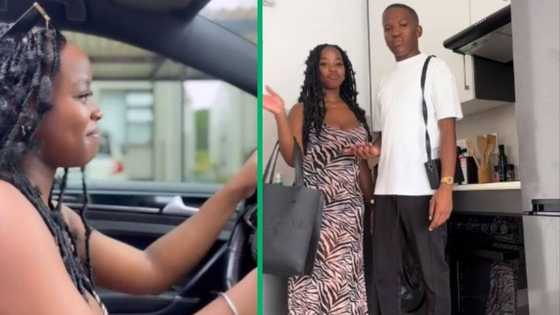 Woman learns to drive from patient bae in TikTok video, SA loves gentle boyfriend