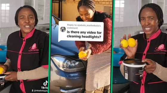 Mbali Nhlapho's headlight cleaning hack takes the internet by storm