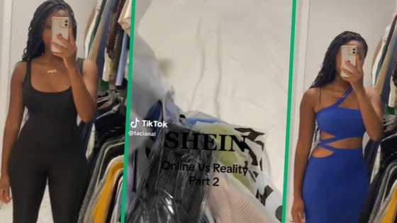 Gorgeous woman shares SHEIN haul, shows what she ordered vs what she got, Mzansi in awe