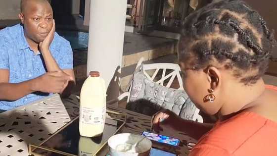 Hilarious video shows husband complaining about wife making pap and Nkomazi for dinner in December, SA amused