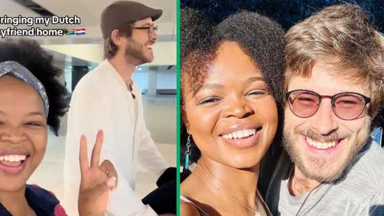 Xhosa woman brings her Dutch bae home, Mzansi gushes over the couple
