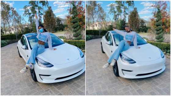 Young lady buys herself a Tesla as graduation gift, many react