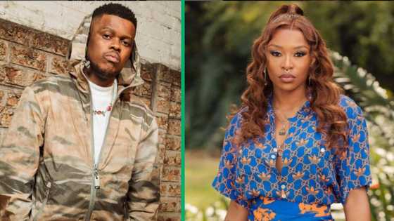 Murdah Bongz writes an appreciation post for his partner DJ Zinhle: "Love and support from my wife"