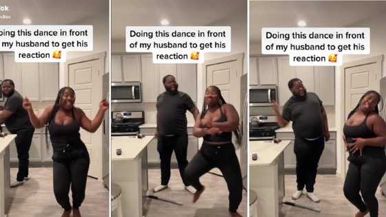 Hubby battles it out with wifey in kitchen during cuff it dance, netizens dig the happy vibes: "Love it y’all"