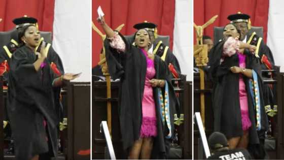 "Such a vibe": Babe who sang celebration song at graduation has Mzansi inspired