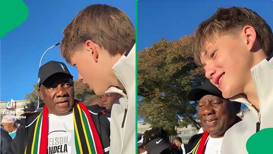 "We'll vote for you, ntwana": Teenager tells Cyril Ramaphosa he's coming for his position, SA amused