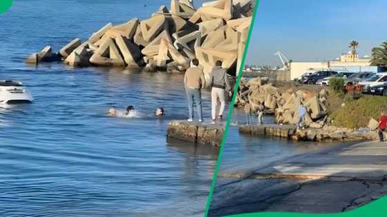 "Put it in rice": Cape Town motorist speeds into the ocean, Mzansi cracks jokes