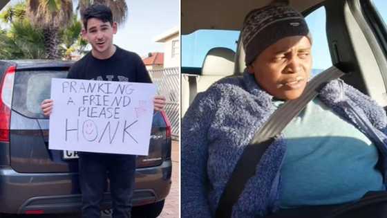 Young man pranks domestic worker, makes her think people are hooting because she’s famous: Josh and Caroline