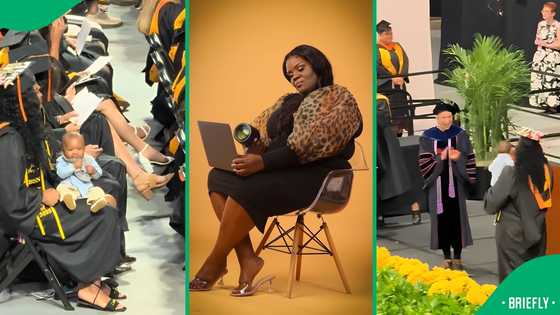 "The baby's first degree": Determined student graduates while holding her baby, SA touched