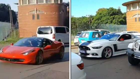 Lives of the rich: Mzansi reacts to viral video of parents' whips at prestigious Durban school