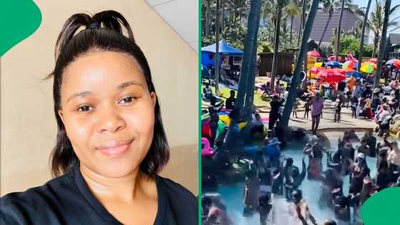 "Durban is carrying the whole country": Woman shows pool vibes at uShaka Marine World, SA hyped