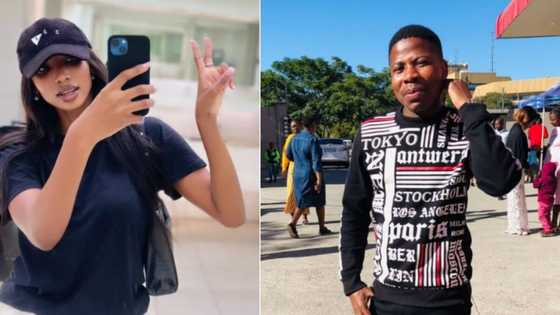 Woman's 2 fire selfies have man shooting his shot with cheesy pickup line, Mzansi invested as it pays off