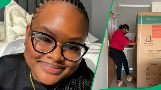 South African woman unveils stunning new fridge in a video, Mzansi is in awe