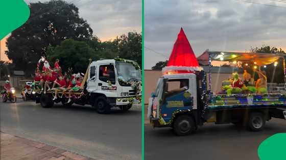 "This is so sweet": Christmas convoy in PTA warms hearts as emergency services spread festive cheer