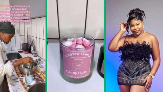 Sweet daughter invests in mom's candles and scrubs business, TikTok video inspires Mzansi